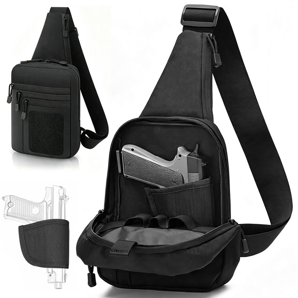 Edc Concealed Carry Holster - Gizli Taşıma Göğüs Çantası, Tabanca Saklama