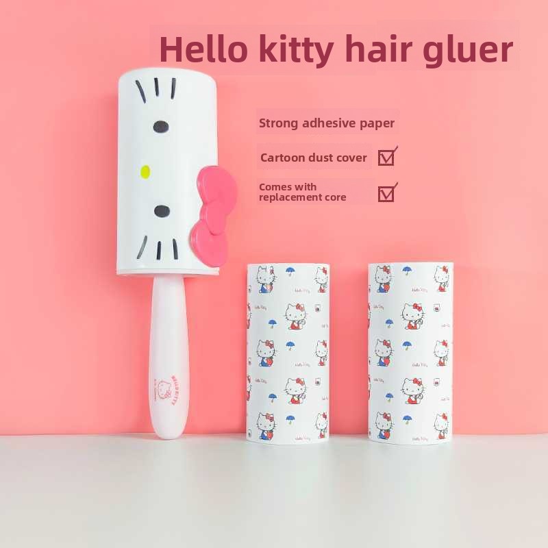 Bottle Opener Keyring - Hello Kitty Baskılı Tüy Alma Rulosu