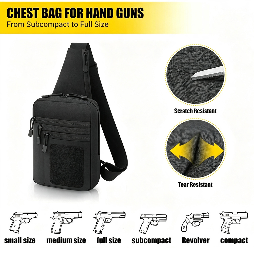 Gizli Taşıma Göğüs Çantası, Ta - Edc Concealed Carry Holster incelemesi ve fiyatı