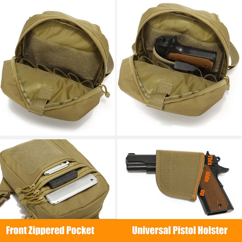 Yeni Taktik Göğüs Çantası Taba - Edc Concealed Carry Holster incelemesi ve fiyatı