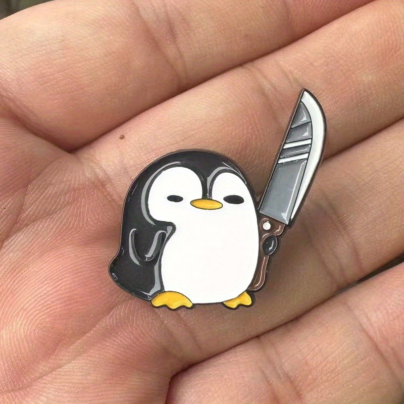 Komik Penguen Holding Büyük Bı - Edc Everyday Carry Knives incelemesi ve fiyatı