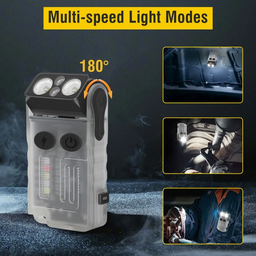 BORUiT V20 Buzzer EDC LED Anah - Keychain Flashlight incelemesi ve fiyatı