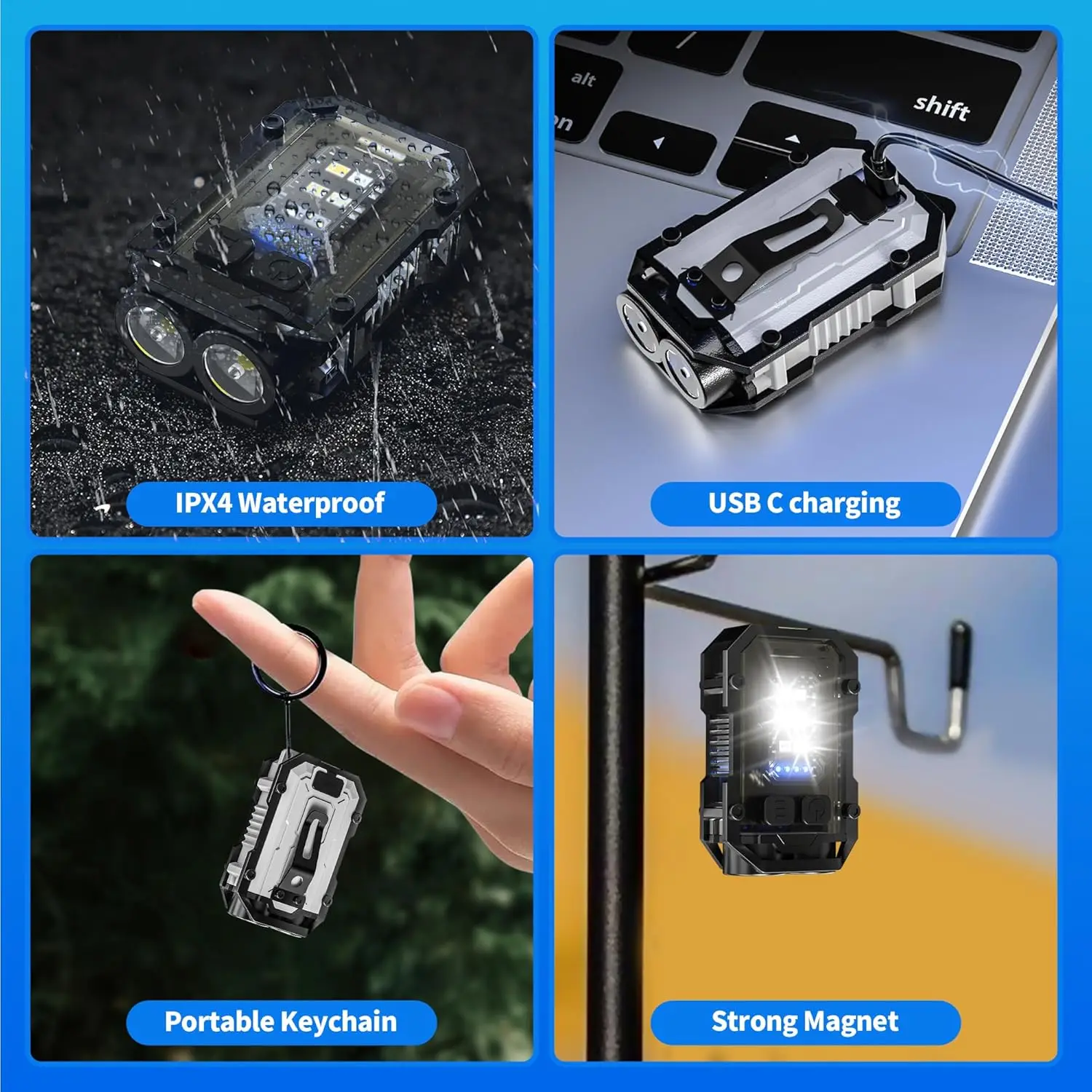 Mini COB Anahtarlık El Feneri, - Keychain Flashlight incelemesi ve fiyatı
